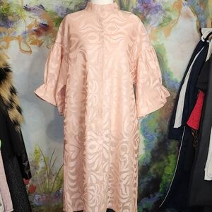 Elegant Formal Dress Pink Pea Coat
